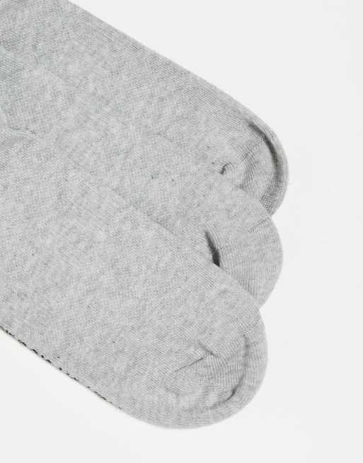 ON 3 Pack Logo High Socks In Grey