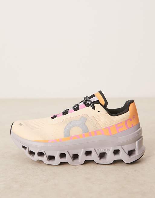 ON Cloudmonster Running Trainers In Coral