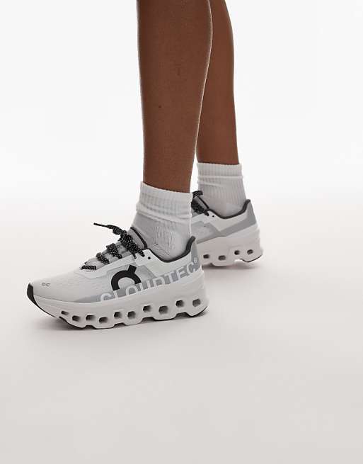 ON Cloudmonster Running Trainers In White
