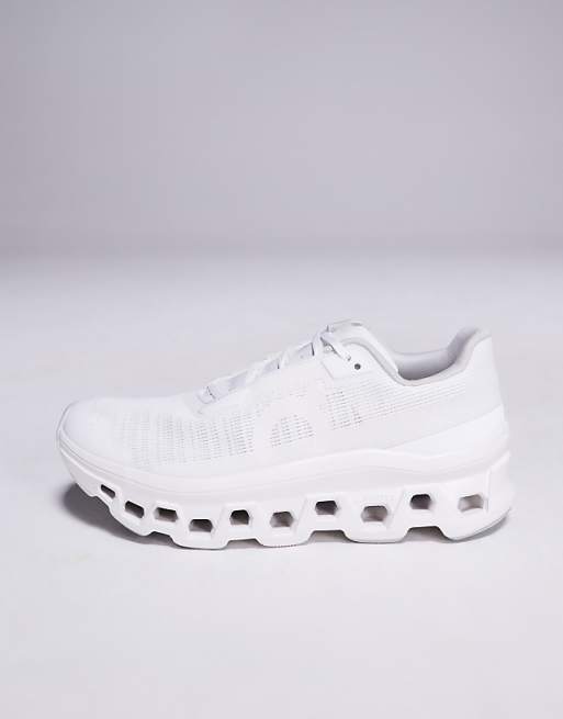 ON Cloudmonster Void Running Trainers In White