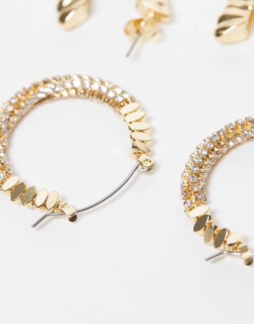 ONLY 2-pack Earrings In Gold