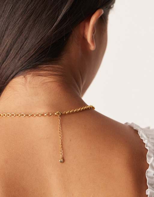 Orelia 18"" Chain Necklace In 18k Gold Plated