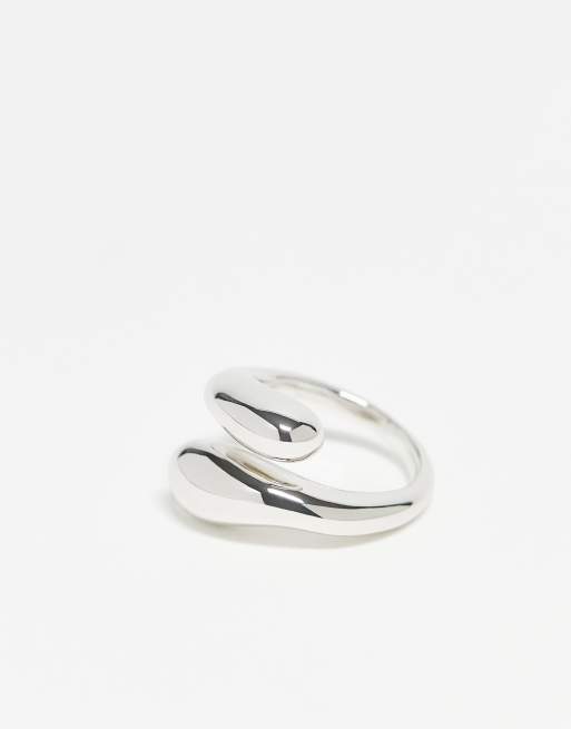 & Other Stories Chunky Swirl Ring In Silver