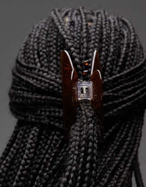 & Other Stories Classic Claw Clip In Dark Leopard Print