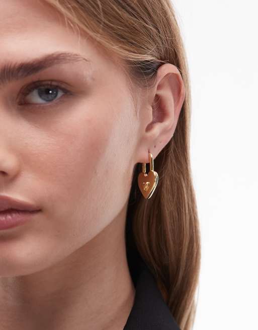 & Other Stories Heart Locket Earrings In Gold