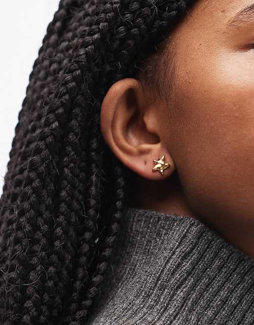 & Other Stories star and moon earrings in gold