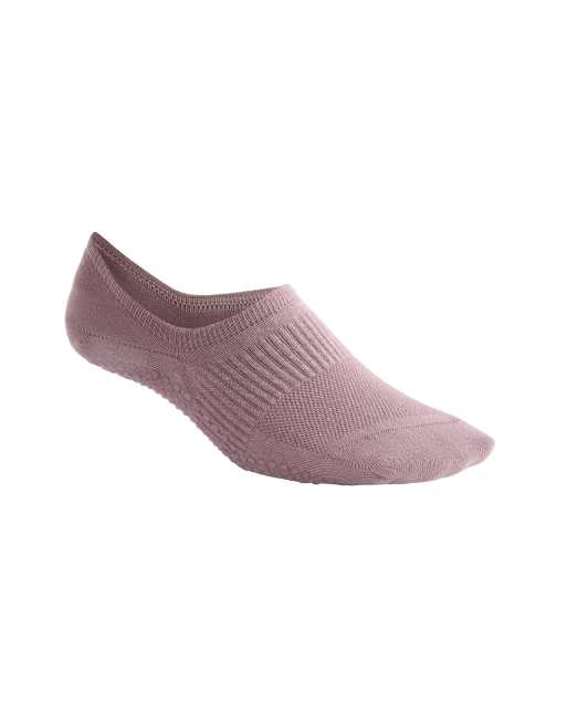 OYSHO 2 Pairs Of Cotton Blend Yoga And Pilates Socks In Dusty Pink