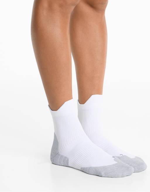 OYSHO 2 Pairs Of Polyamide Blend Quarter Running Socks In Sand Melange