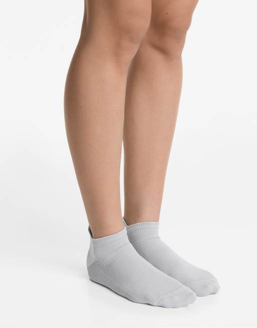 OYSHO 2 Pairs Of Polyamide Blend Yoga And Pilates Sneaker Socks In Black