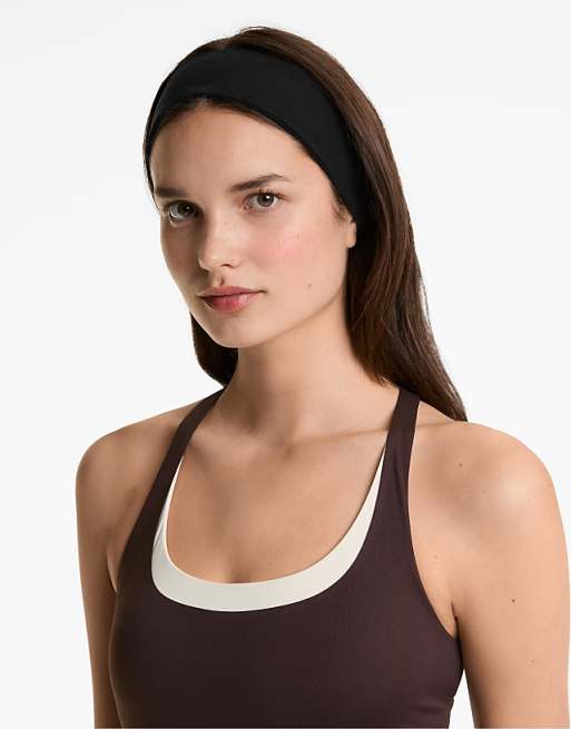 OYSHO 6cm sports headband in black
