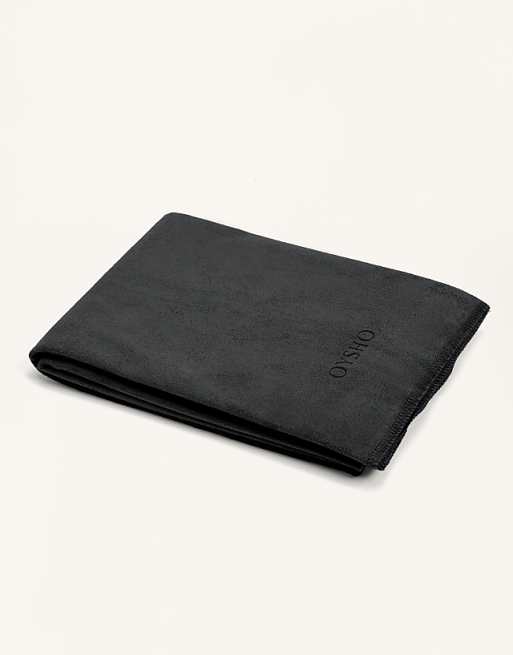OYSHO Adjustable Mat Towel In Anthracite Grey