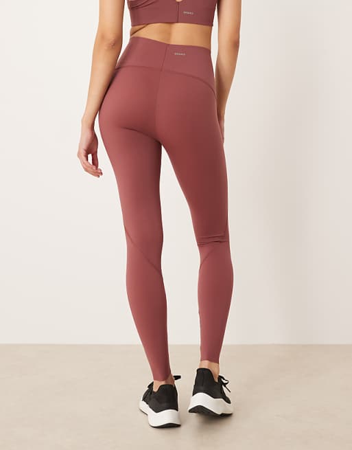 OYSHO Basic Compressive Ankle-length Leggings In Dark Rosette