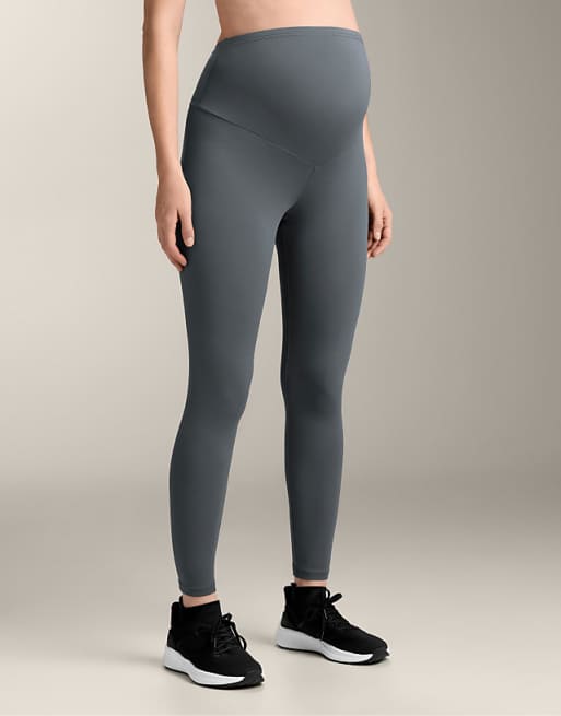 OYSHO Comfortlux 65cm maternity leggings in dark petrol blue