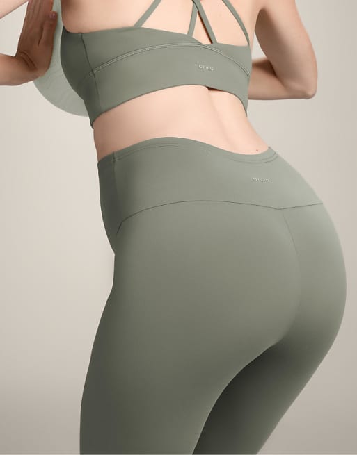 OYSHO Comfortlux 65cm Maternity Leggings In Khaki