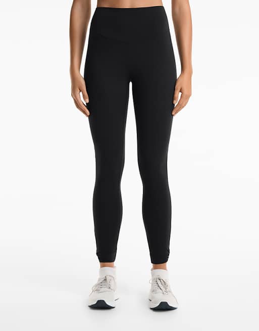 OYSHO Comfortlux High Rise Knot 65cm Ankle-length Leggings In Black