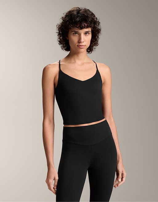 OYSHO Comfortlux Tank Top With Adjustable Straps In Black