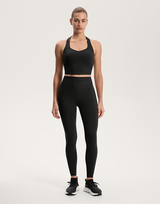 OYSHO Compressive Block Tank Top In Black
