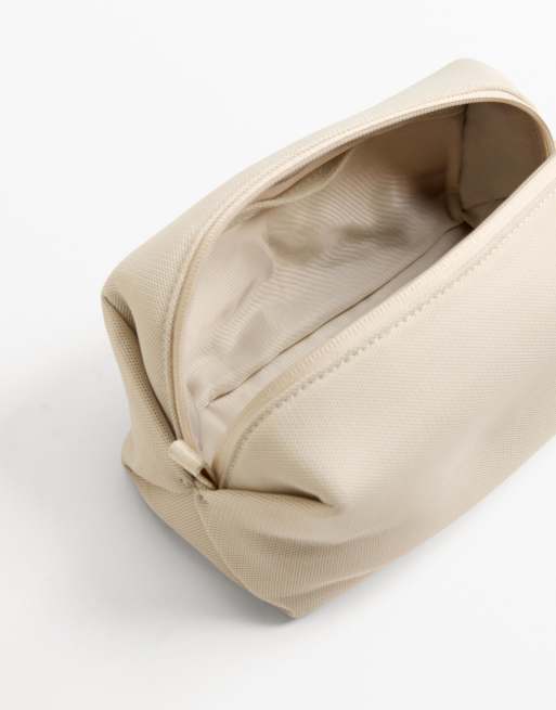 OYSHO Mesh Wash Bag In Sand