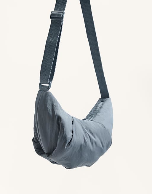 OYSHO Mini Quilted Crossbody Bag In Lavender