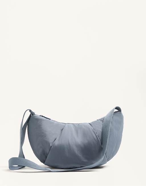 OYSHO Mini quilted crossbody bag in lavender