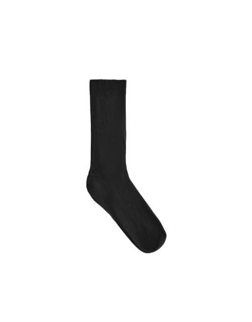 OYSHO Modal Blend Classic Socks In Black