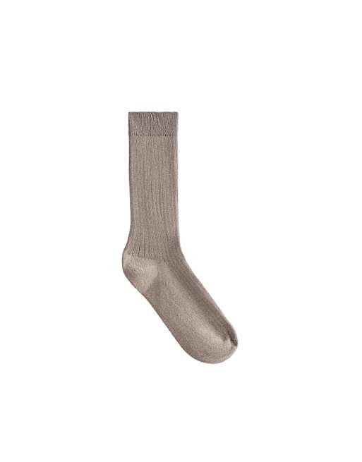 OYSHO Modal blend classic socks in tan