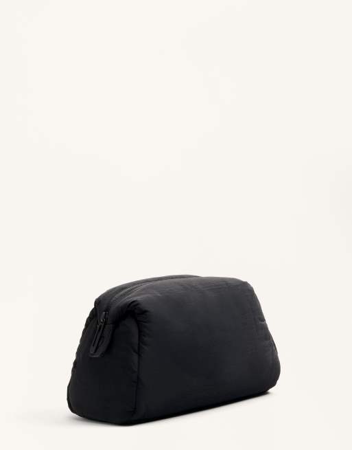 OYSHO Nylon Toiletry Bag In Black