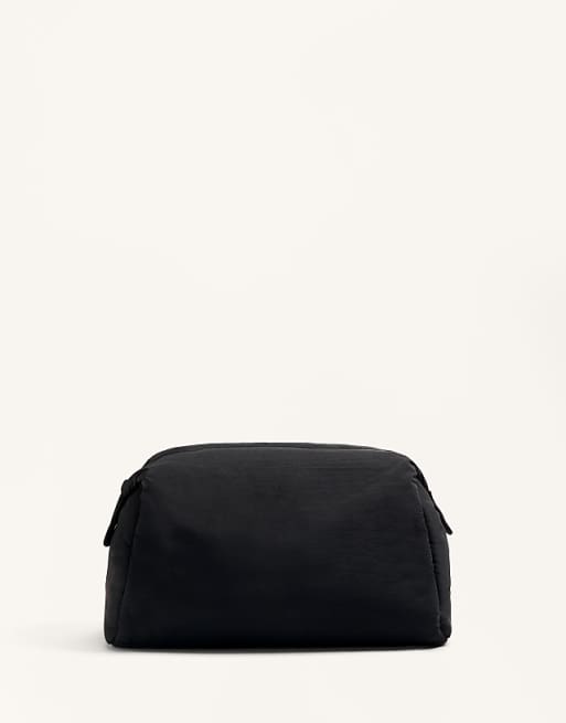 OYSHO Nylon toiletry bag in black