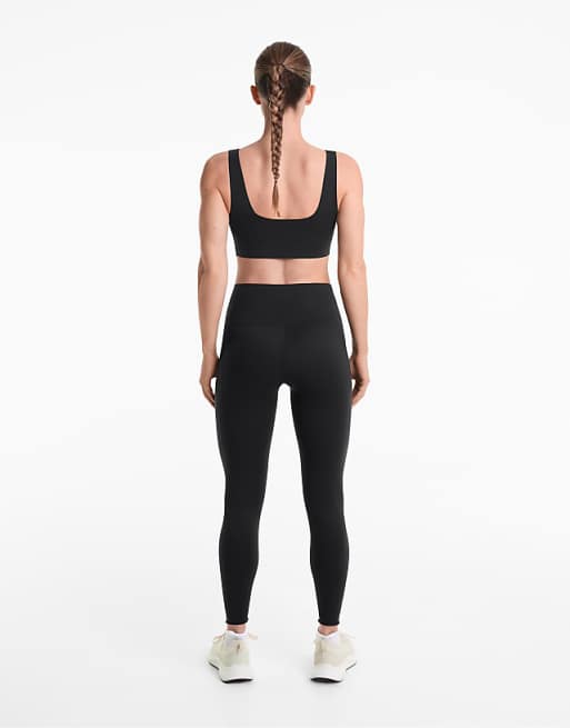 OYSHO Perfect-adapt High-rise 65cm Ankle-length Leggings In Black