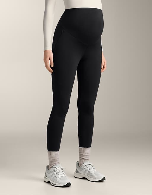 OYSHO Warm Maternity Ankle-length Leggings 70 Cm In Black