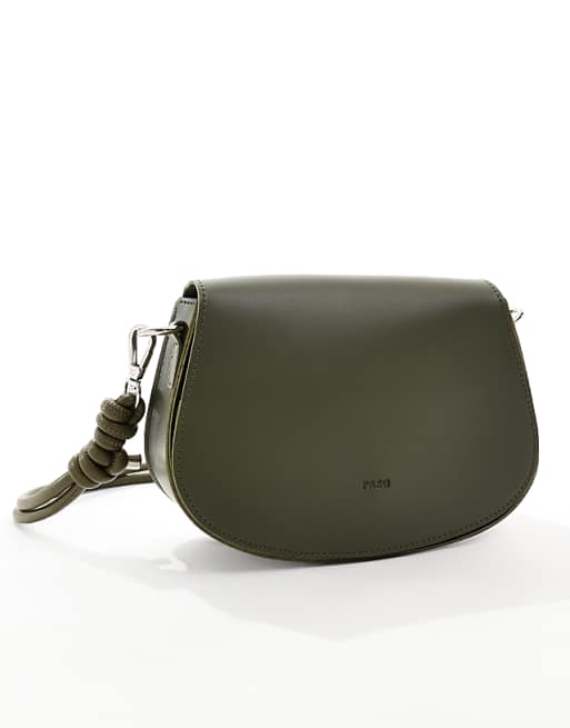 PASQ Mini Saddle Bag In Olive Green