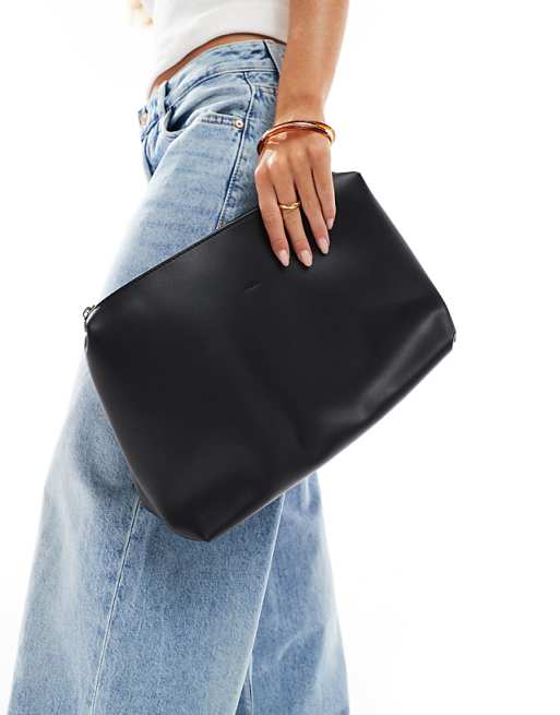 PASQ Pocket Tote Bag In Black