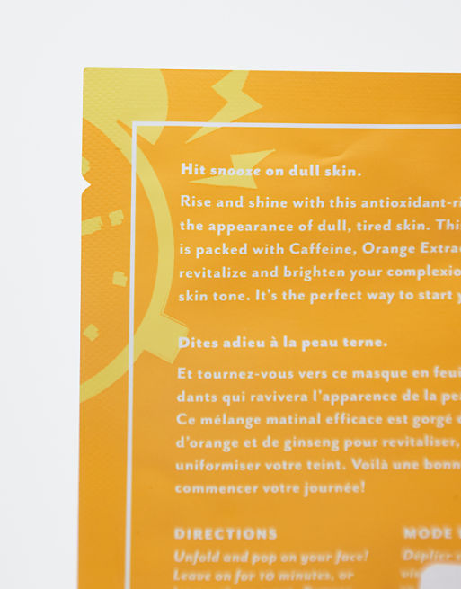 Patchology X Asos Exclusive MoodMask Wake Up Call Sheet Mask