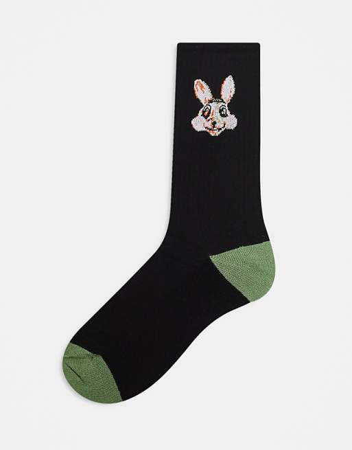 Paul Smith bunny socks in black
