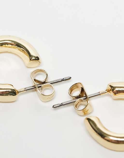 Pieces 18k Plated 2-pack Everyday Hoop Earrings In Gold