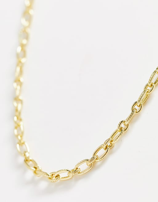 Pieces 18k Plated Chain Necklace In Gold