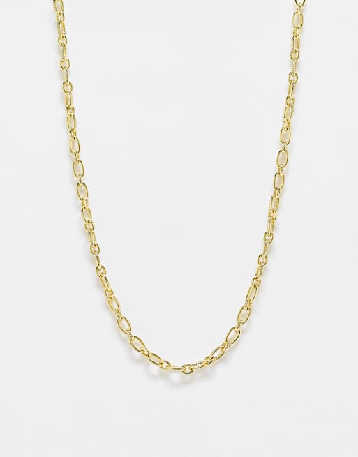 Pieces 18k plated chain necklace in gold