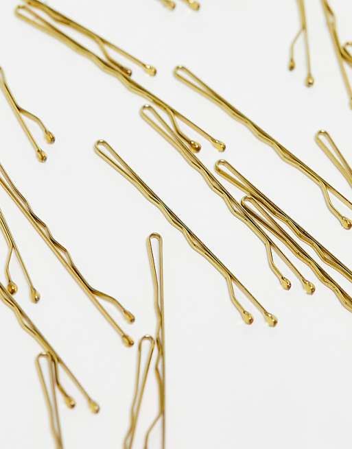 Pieces 30 Pack Hair Pins Card In Gold