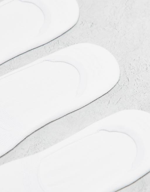 Pieces 4 Pack Footsie Invisible Socks In White