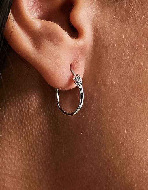 Pieces Exclusive Small Hoops In Plated Sterling Silver