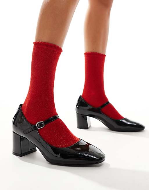 Pieces Glitter Socks In Red