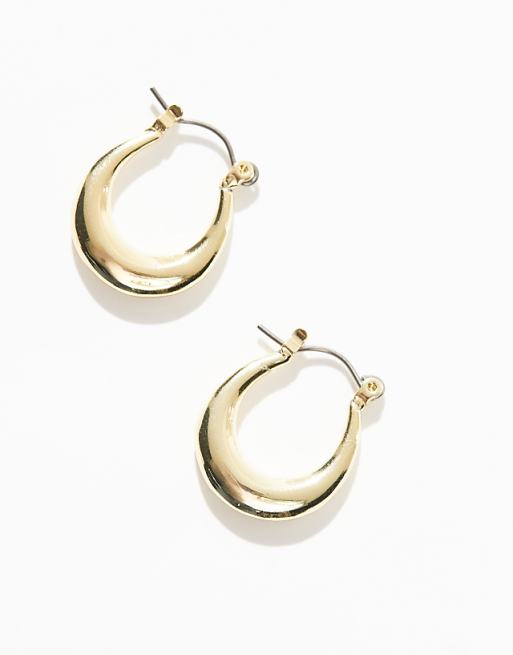 Pieces Irregular Hoop Earrings In Gold