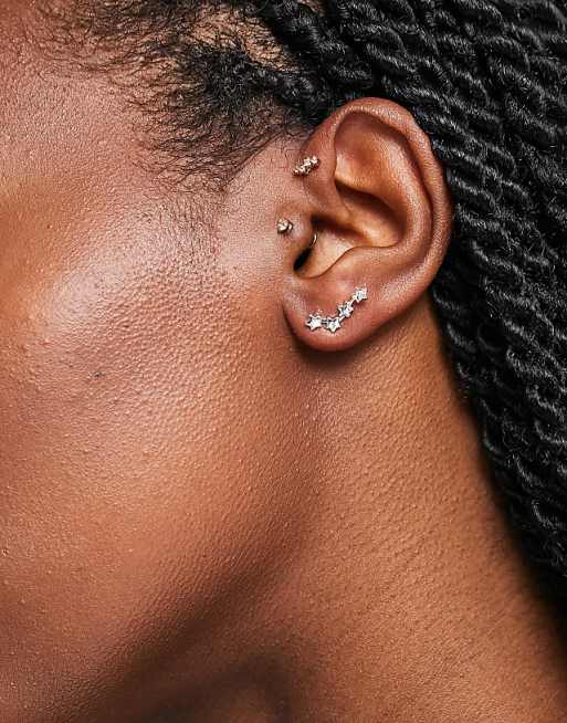 Pieces Star Constellation Studs In Plated Sterling Silver