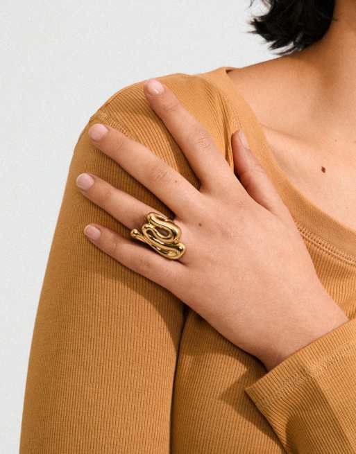 Pilgrim Adriel Ring In Gold Plated