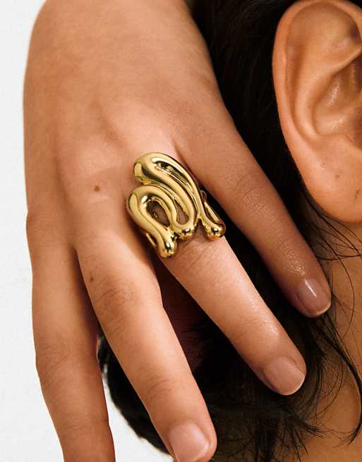 Pilgrim Adriel ring in gold plated