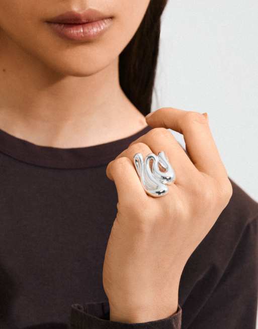 Pilgrim Adriel Ring In Silver Plated