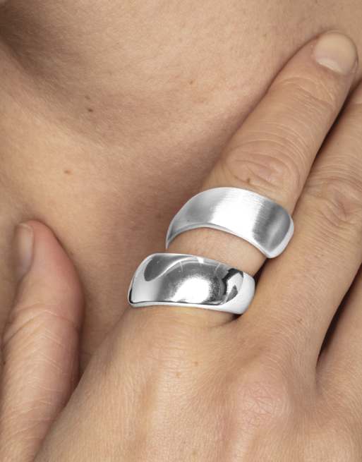 Pilgrim Alma Ring In Silver Plated