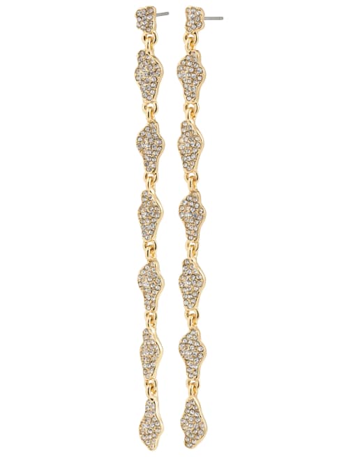 Pilgrim Basil Earrings In Gold Plated