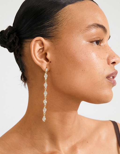 Pilgrim Basil earrings in gold plated