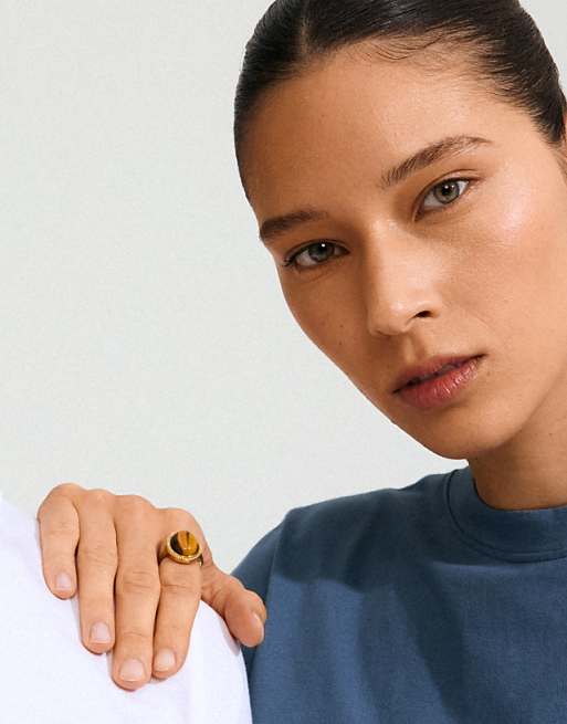 Pilgrim Between ring in gold plated
